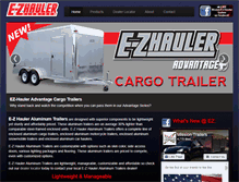 Tablet Screenshot of ez-haulertrailers.com
